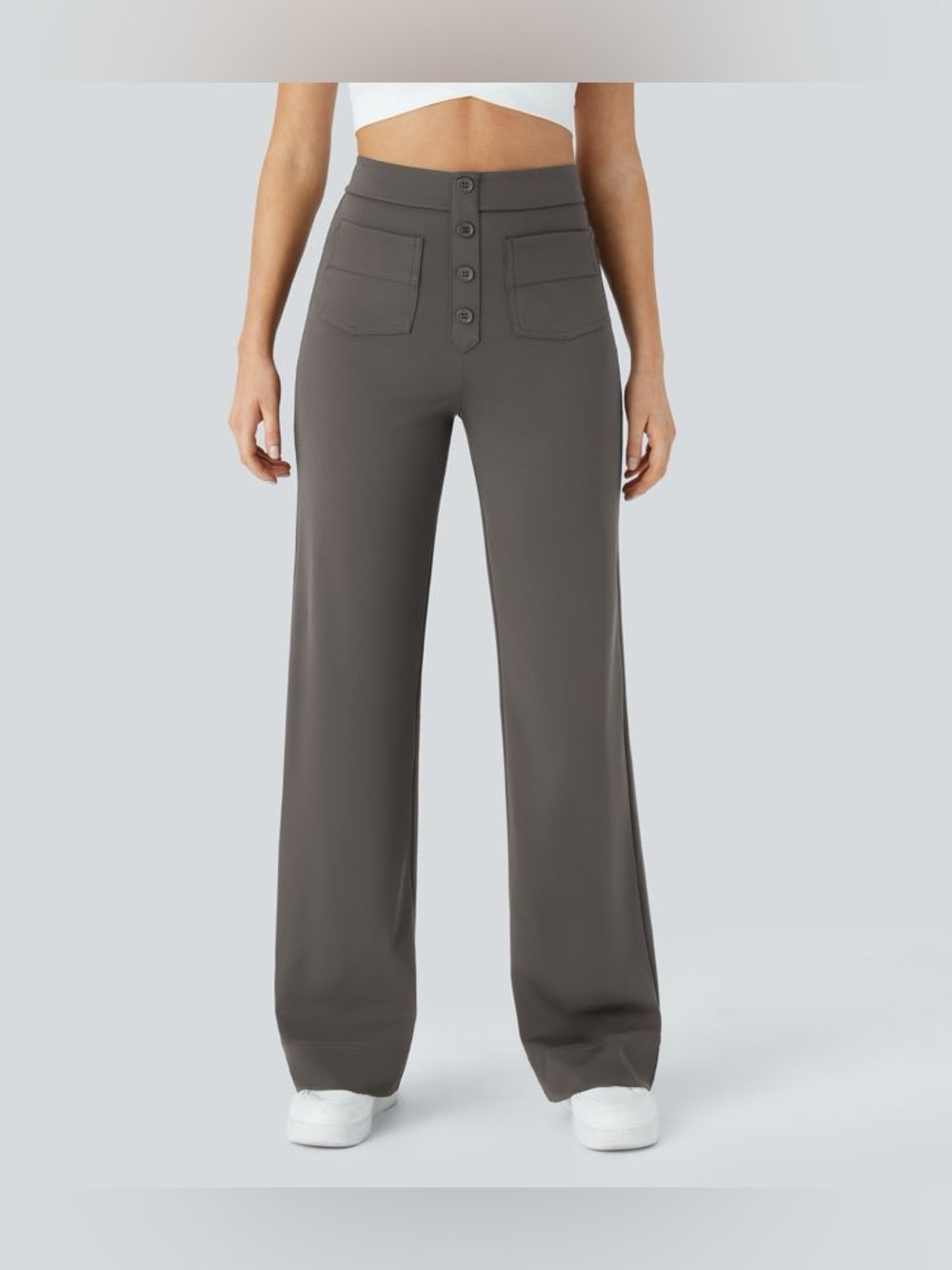 Halara Dark Gray Wide Leg Pants